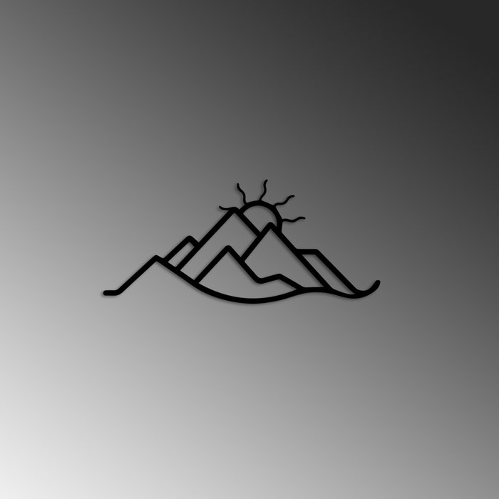 Wallity Mountain and Sun Escultura de pared
